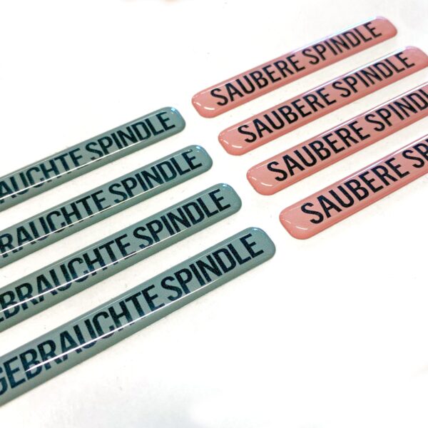 EINZEL SPINDEL AUFKLEBER