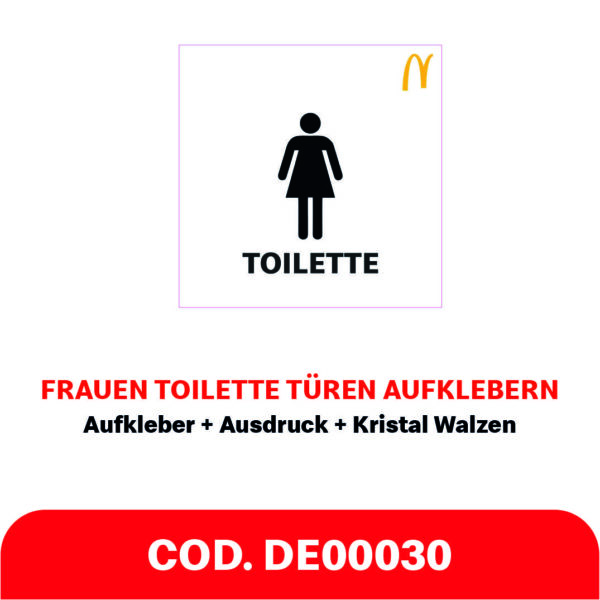 TÜREN AUFKLEBERN - FRAU