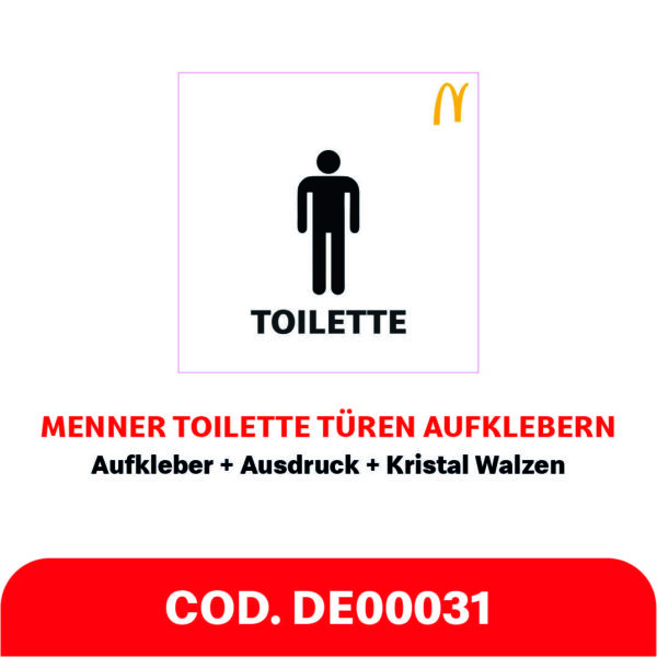 TÜREN AUFKLEBERN - MANN