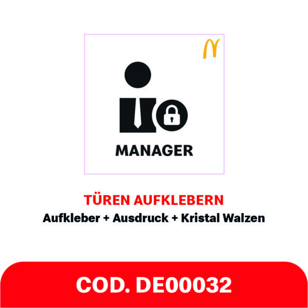 TÜREN AUFKLEBERN - MANAGER