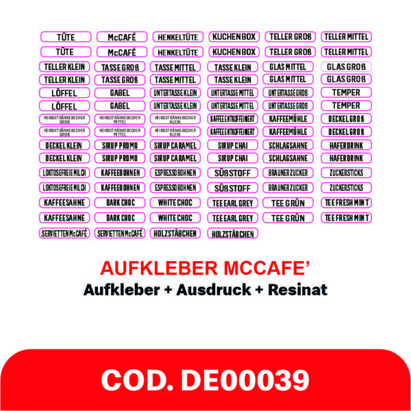 AUFKLEBER McCafè