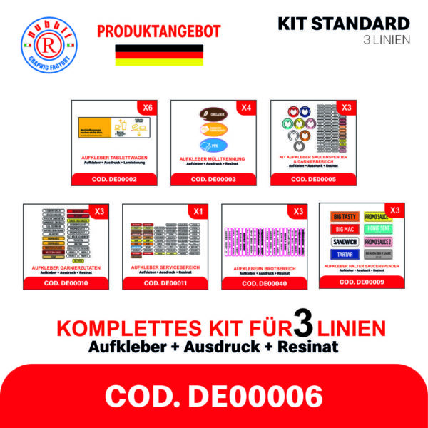 KOMPLETTES KIT FÜR 3 LINIEN